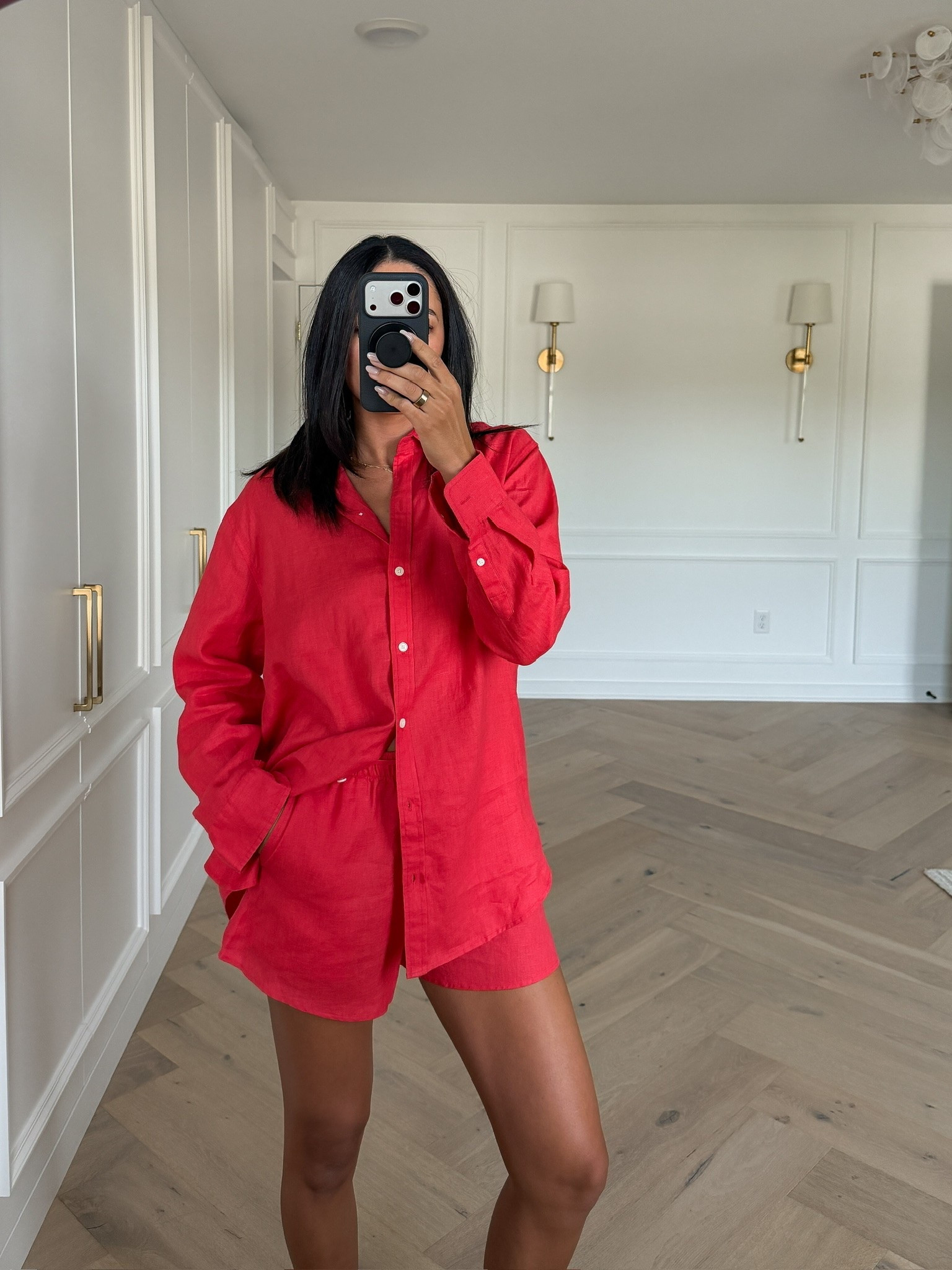 Up to 50% OFF Aritzia sitewide! I’m loving red this summer and this set is super lightweight and breathable. It can easily be worn as a set or as separates. Wearing size S linen button-up shirt and size S linen mini shorts 

Summer outfit, summer fashion, summer style, matching set, mom outfit, postpartum outfit, vacation outfit, travel outfit, linen set, 4th of July outfit, July 4th outfit, Aritzia sale

#LTKSaleAlert #LTKSeasonal