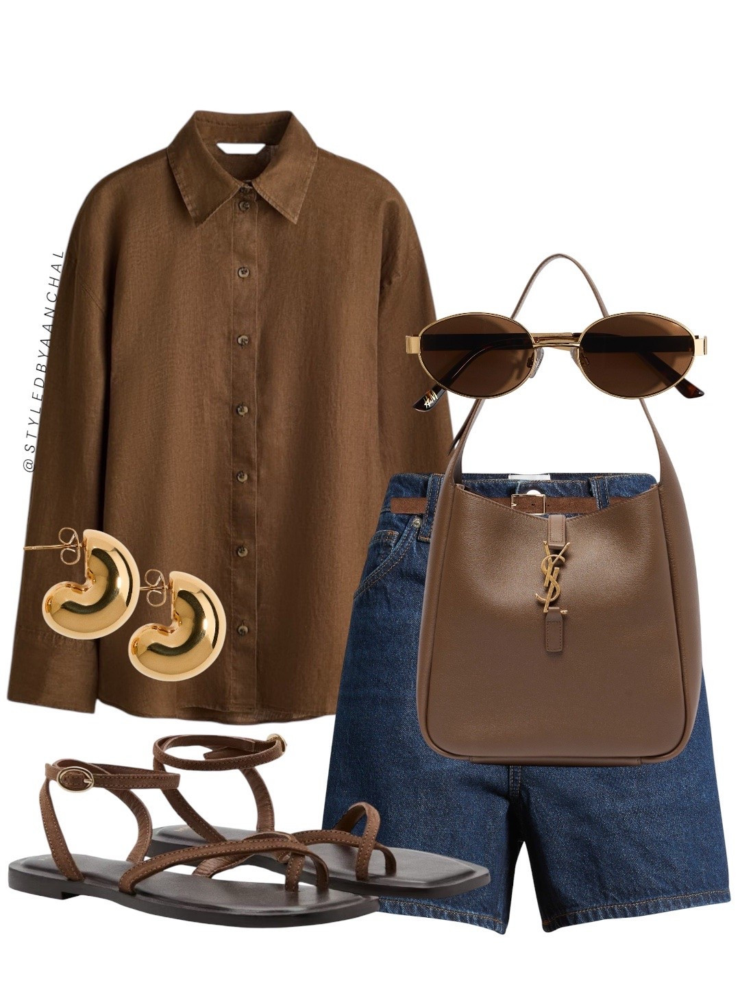 Mocha tones and dark denim shorts outfit


Dark denim shorts
Hm
Brown sandals 
Mango
Brown sunglasses 
Round sunglasses 
Nordstrom

#LTKsummer #LTKbag #LTKstyletip
