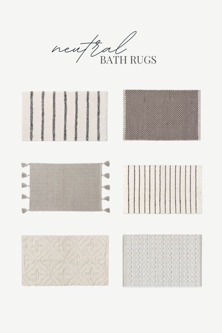 Some cute neutral bath rugs for your home 🤎

#LTKhome #LTKFind