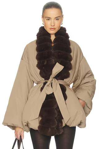 Bubble Puffer With Faux Fur | Revolve Clothing (Global)