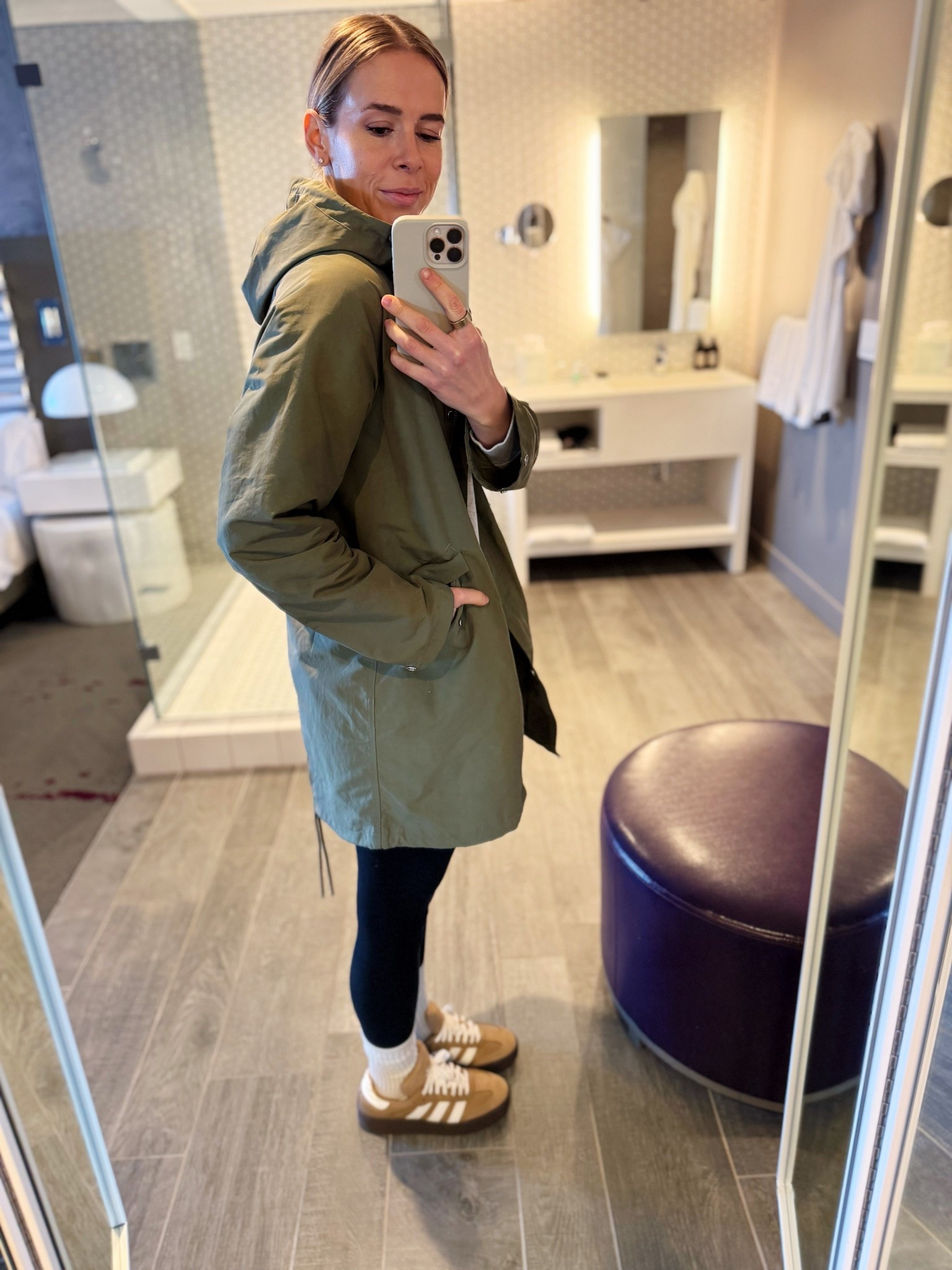 Favorite sustainable raincoat, leggings and sweatshirt! 

#LTKOver40 #LTKmomlife #LTKdayinmylife