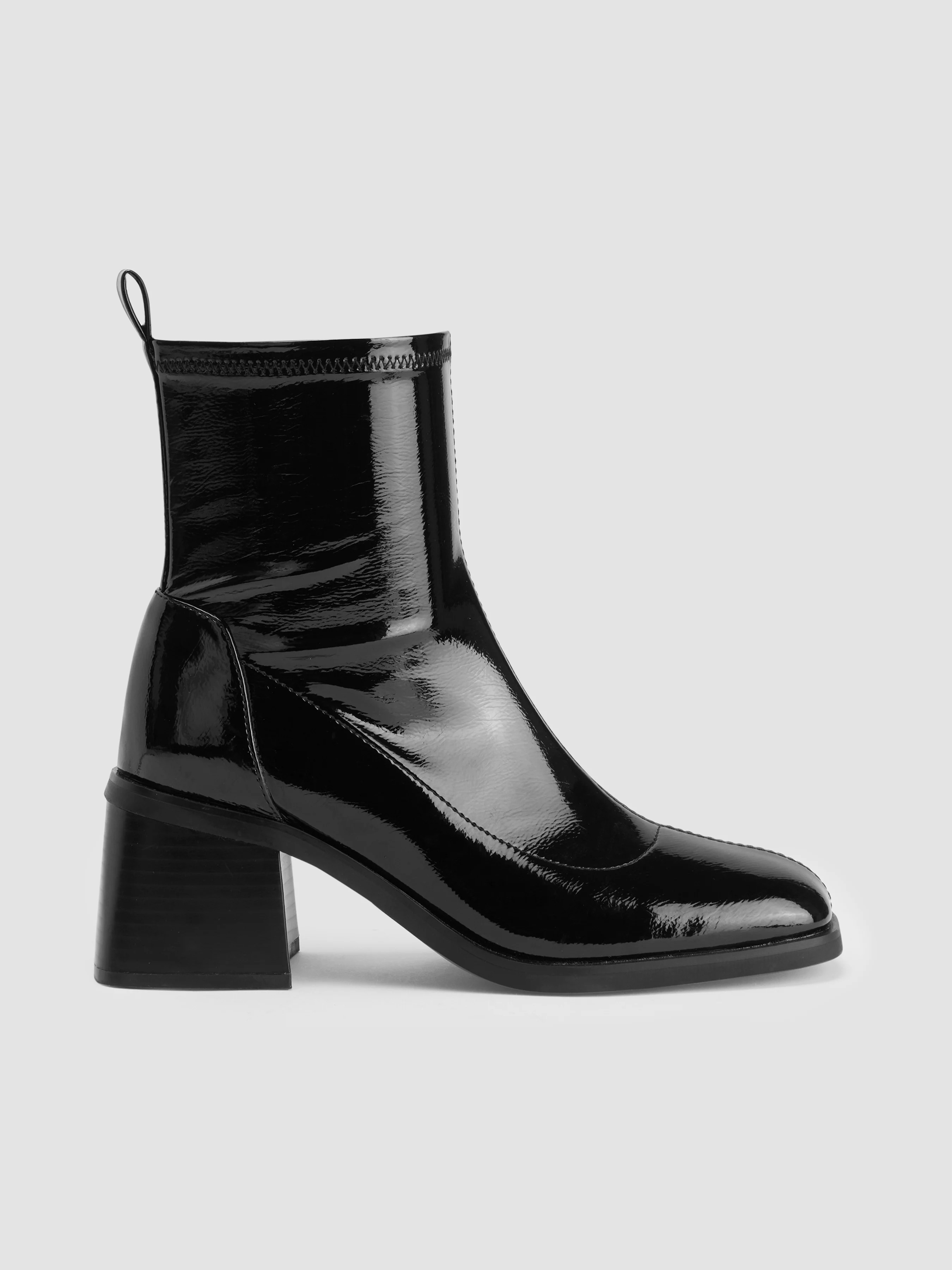 CHUNKY HEEL ANKLE BOOTS For Daily Casual Coffee Shop Work | Cider