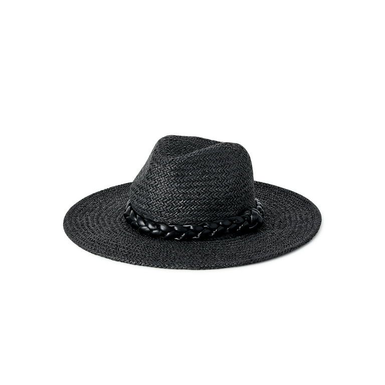 Madden NYC Women's Straw Fedora with Braided Band | Walmart (US)