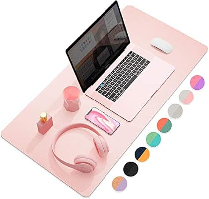 Dual-Sided Multifunctional Desk Pad, Waterproof Desk Blotter Protector, Leather Desk Wrting Mat M... | Amazon (US)