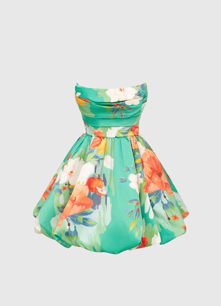 Florescence Bustier Bubble Mini Dress | LEO LIN