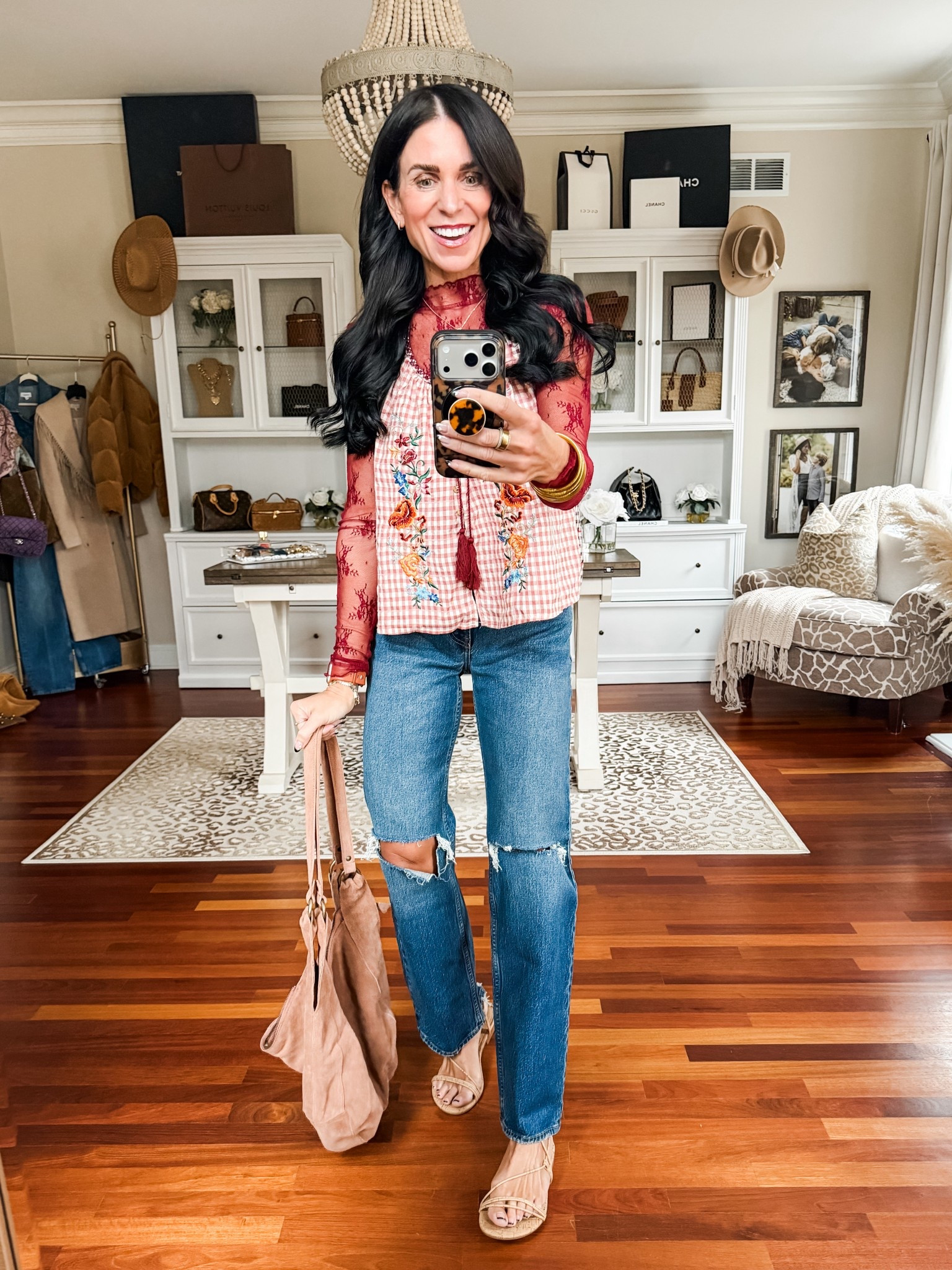 Spring transition look
Small tops
24 denim 

#LTKootd #LTKSeasonal