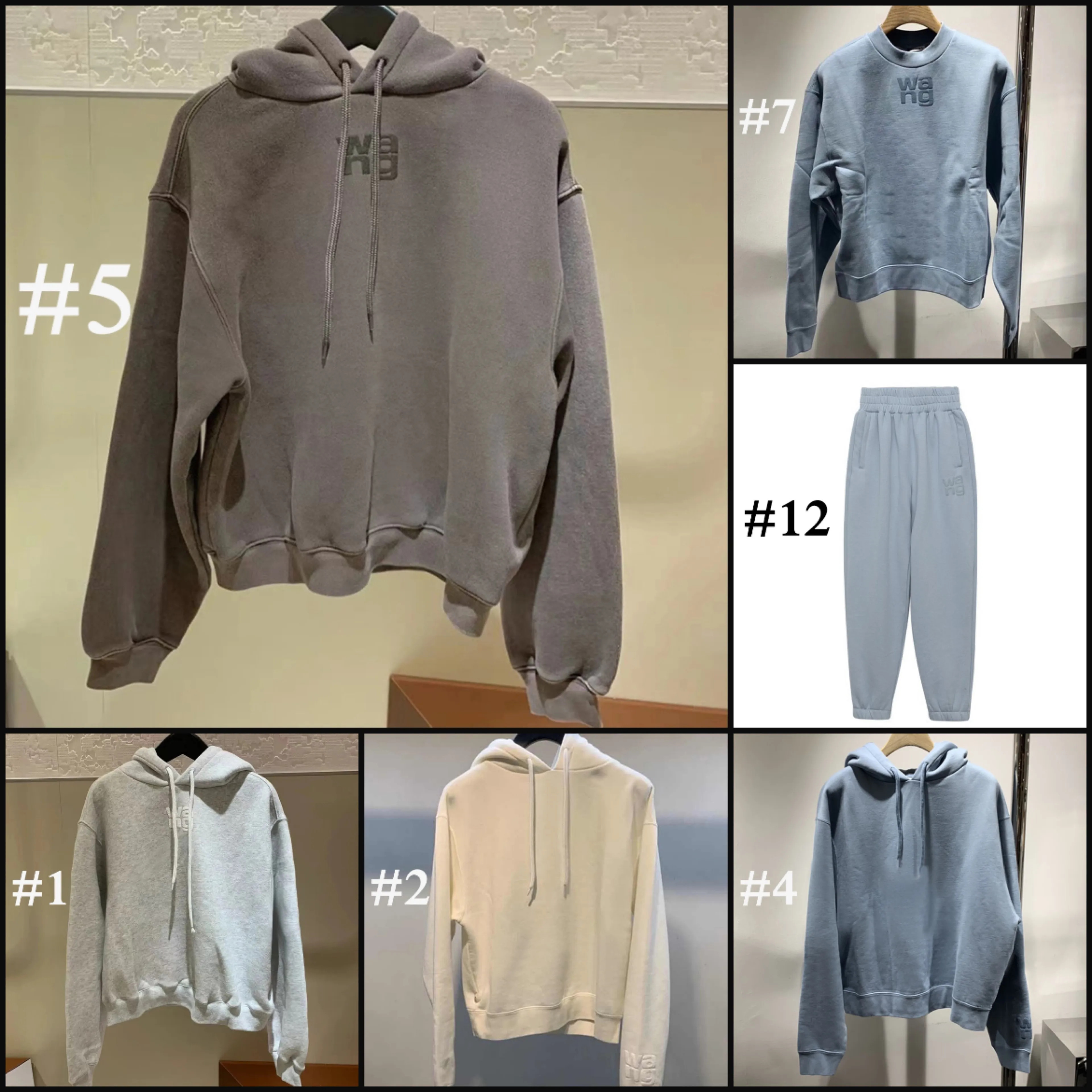 DUPE Alexander Wang Fashion T Shirt Hoodies Hoodless Long Sleeve Sweaters Trousers Sports Tracksu... | DHGate