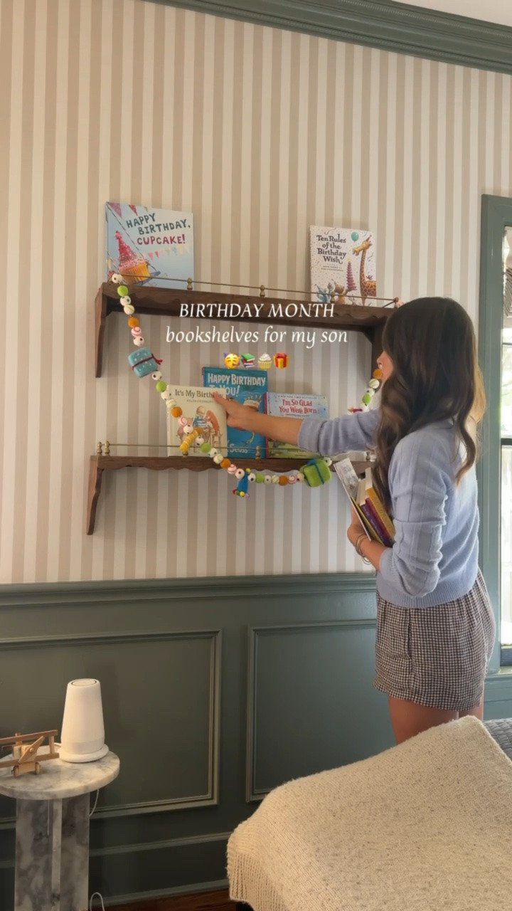 Emmett's birthday book shelves are up 🥳🥹 can't believe he is 5!!!

#LTKKids #LTKmomlife #LTKHome