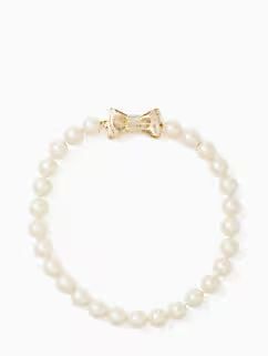 all wrapped up in pearls short necklace | Kate Spade Outlet