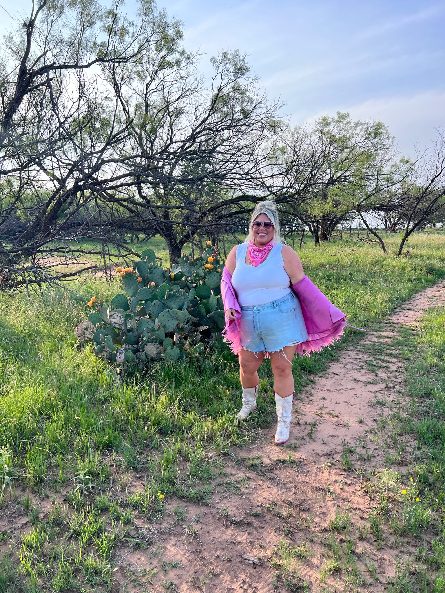 In my backwoods Barbie era 💗💗 
Loving this look for country concerts or festivals and you know I had to add my Barbie twist to everything! These pieces can all be worn on their own but together you are giving country barbie vibes 

#LTKSeasonal #LTKsalealert #LTKtravel