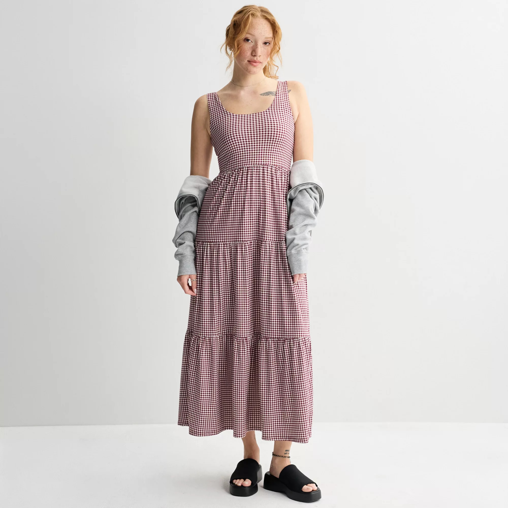 Juniors' SO\u00ae Maxi Tiered Knit Dress | Kohl's