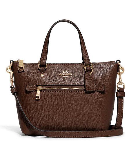 Coach Brown Gallery Leather Mini Convertible Crossbody Bag | Zulily