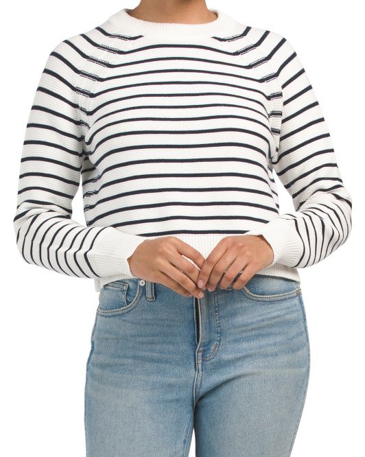 Mozart Stripe Pullover Sweater | TJ Maxx