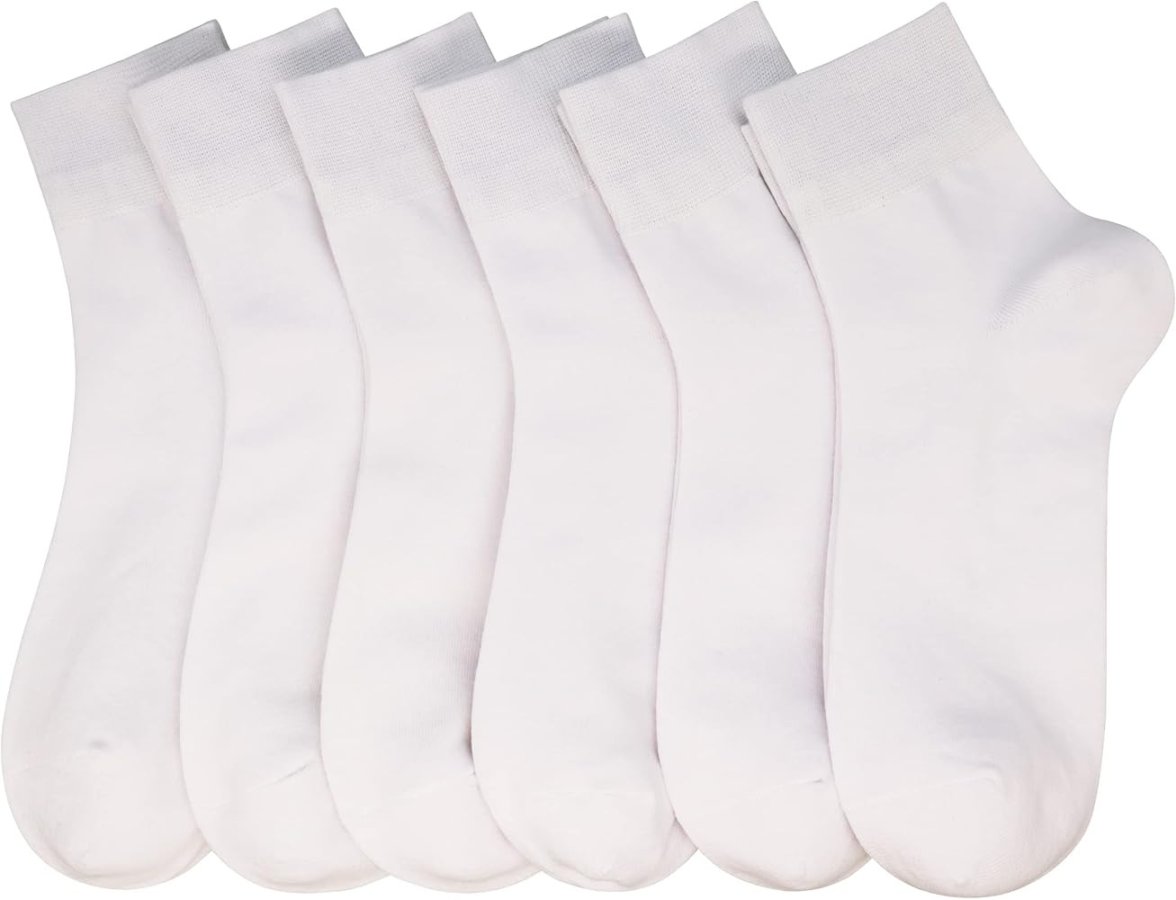Women's Cotton Socks, Soft Thin Breathable Moisture Wicking Ankle Crew Casual Socks 6 Pairs | Amazon (US)