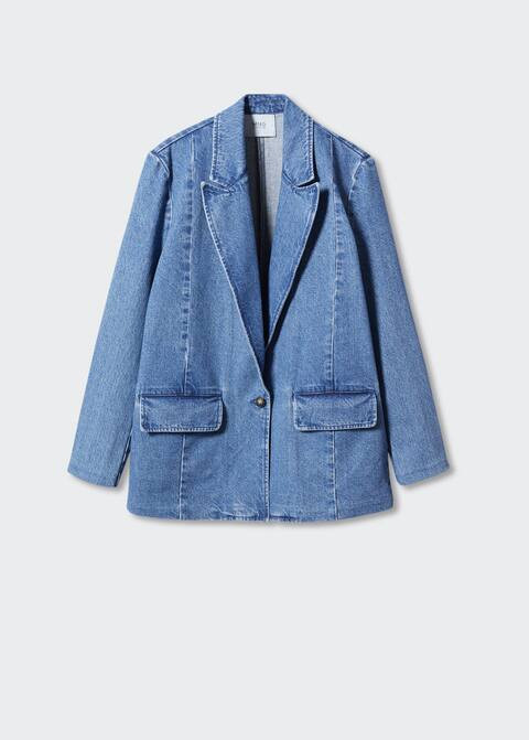 Denim jacket with pockets | MANGO (US)