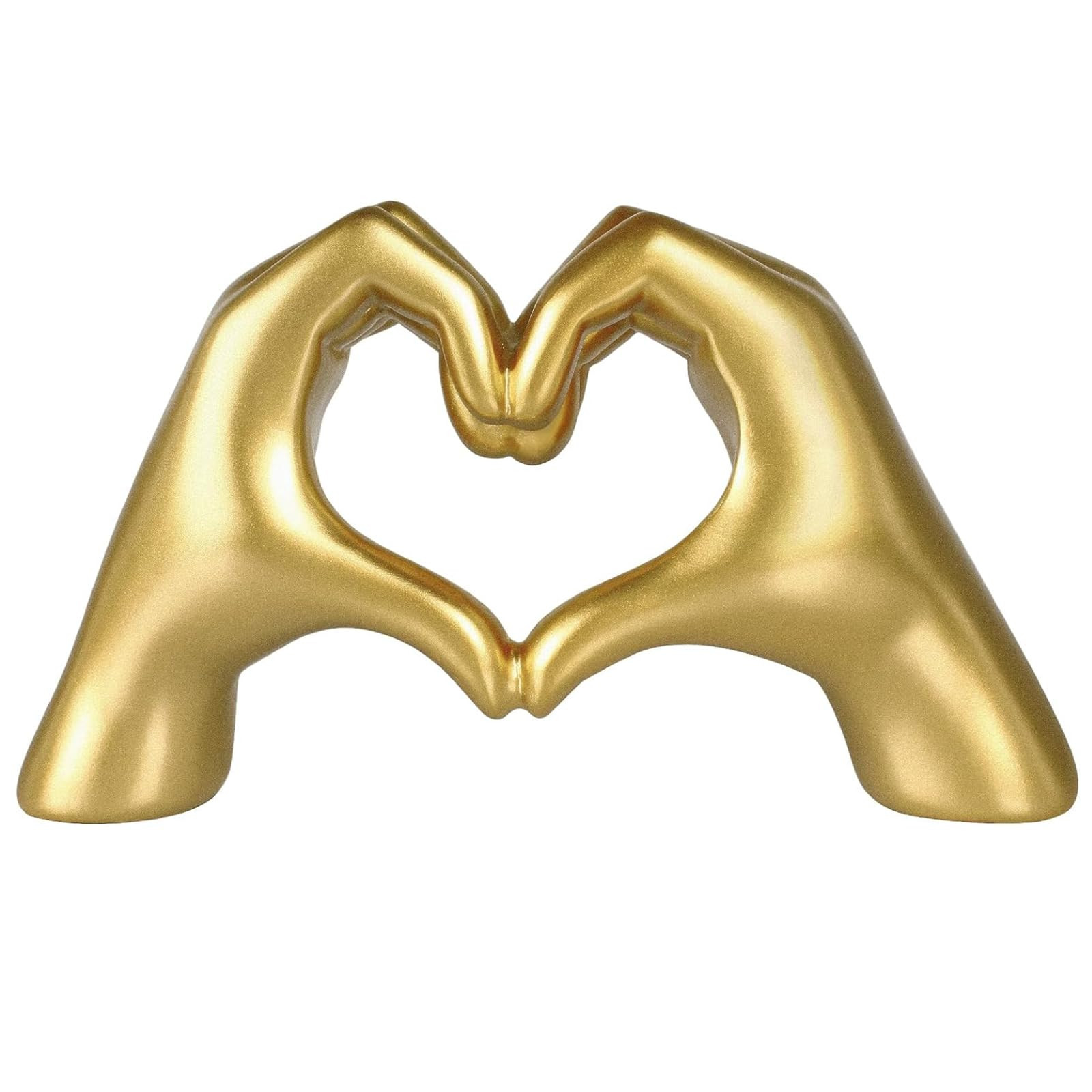 Heart Hands Sculpture Gift, Gold Heart Gesture Statue, Home Table Decor Hand Love Sign Statue, He... | Amazon (US)