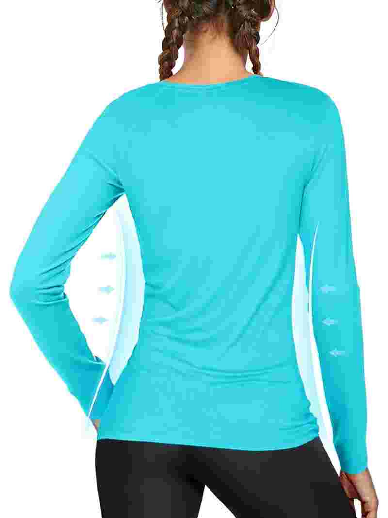 Women's Long Sleeve UPF 50+ UV Sun Protection Shirts Rash Guard Swim T-Shirt/Hoodie Quick Dry for... | Walmart (US)