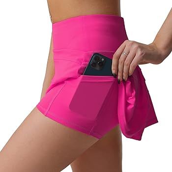 Husnainna High Waisted Pleated Tennis Skirt with Pockets Athletic Golf Skorts for Women Casual Wo... | Amazon (US)