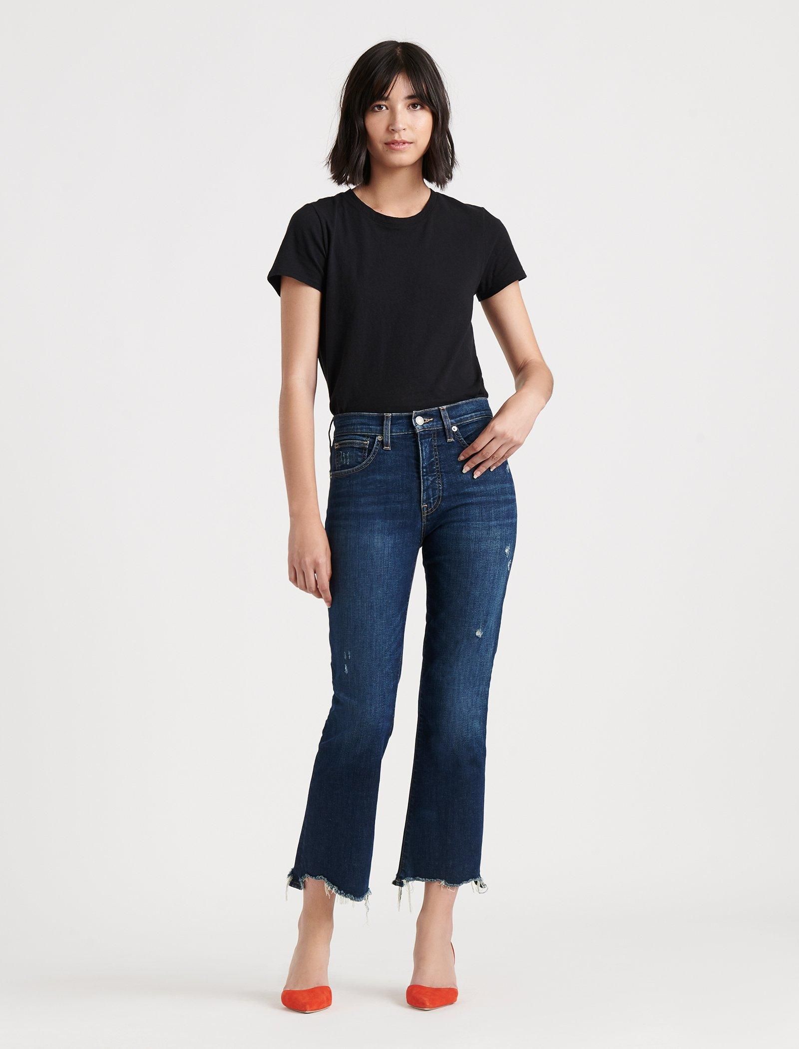 high rise bridgette crop mini boot jean | Lucky Brand