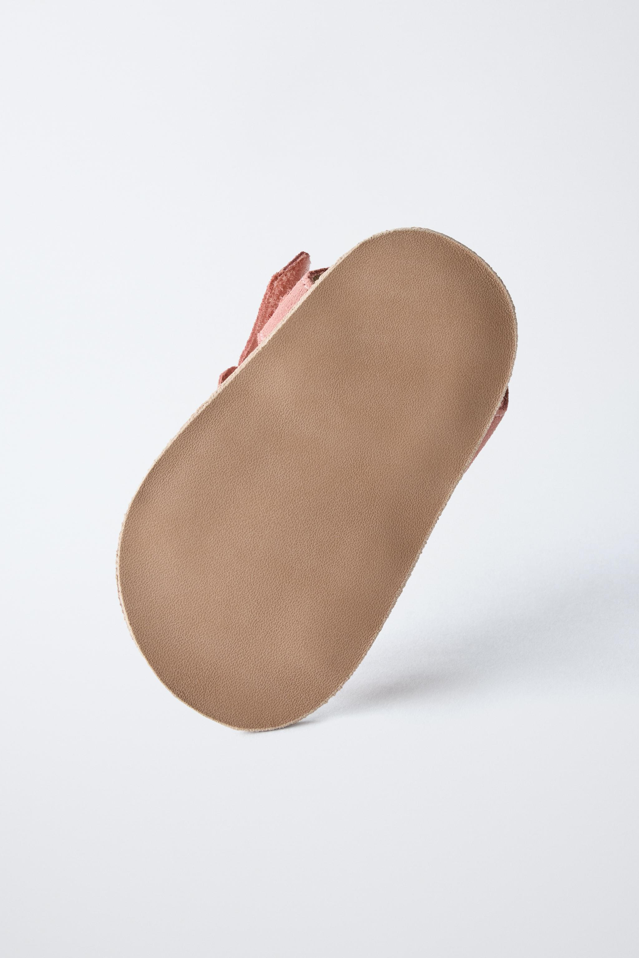 BUTTERFLY LEATHER SANDALS | Zara US