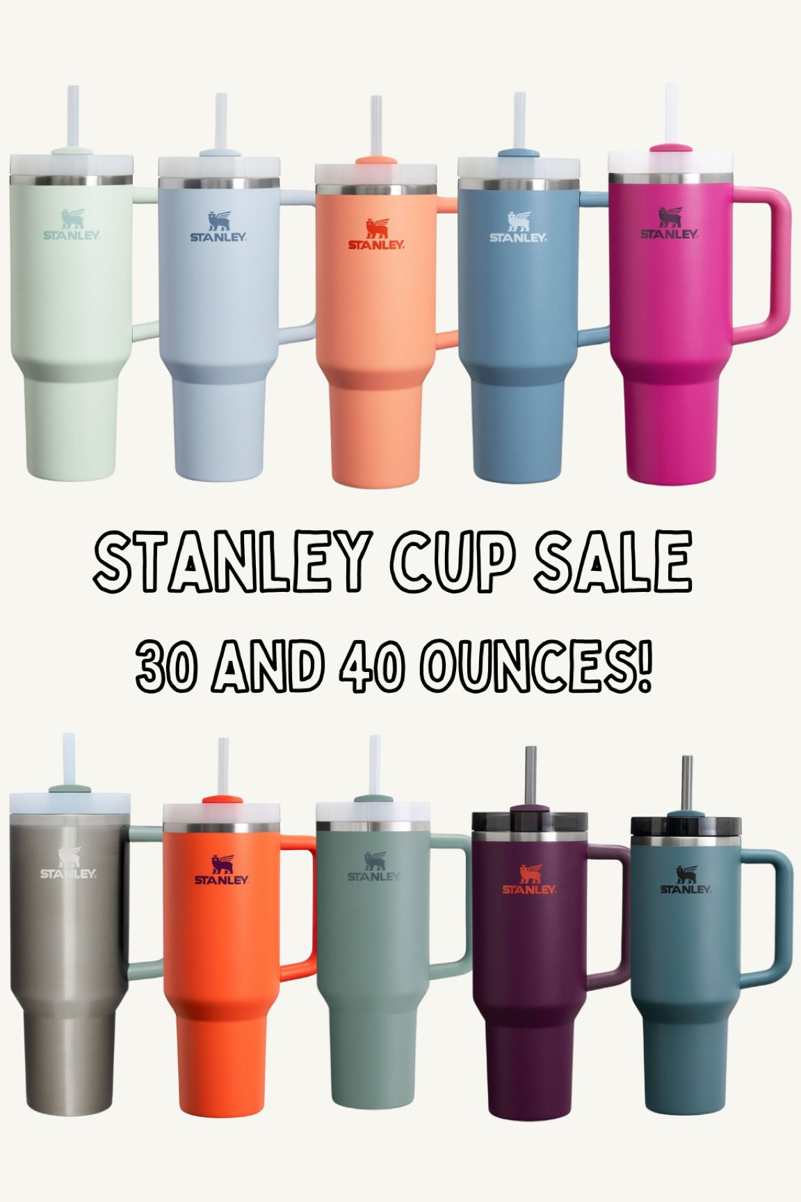 Stanley cup sale! Summer cup. 30 oz Stanley cup sale, 40 ox Stanley cup sale 

#LTKSpringSale #LTKHome #LTKSaleAlert