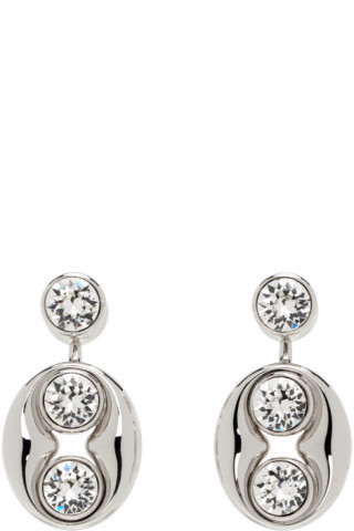 Silver Iris Earrings | SSENSE