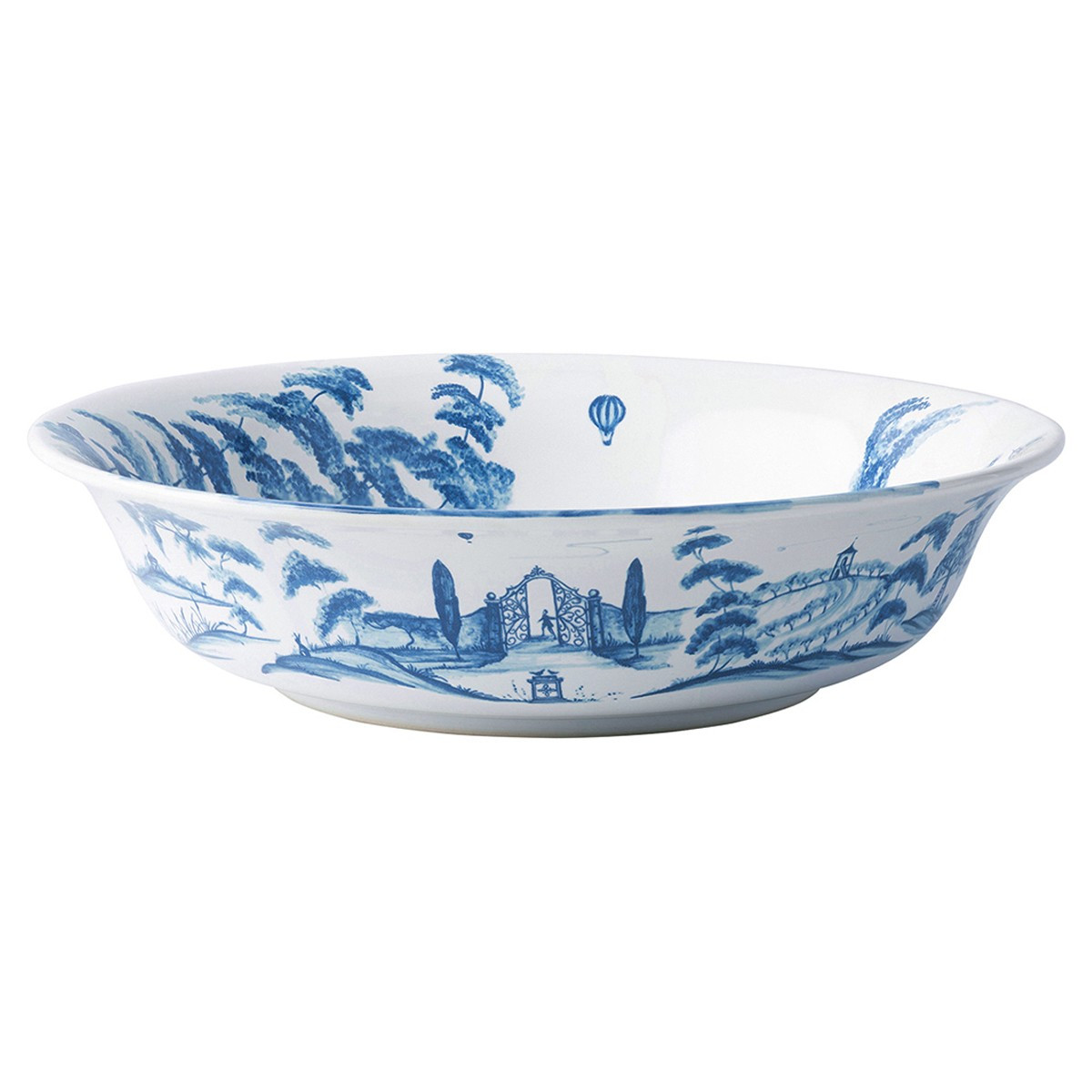 Juliska Country Estate Delft Blue Ceramic Serving Bowl | Kathy Kuo Home