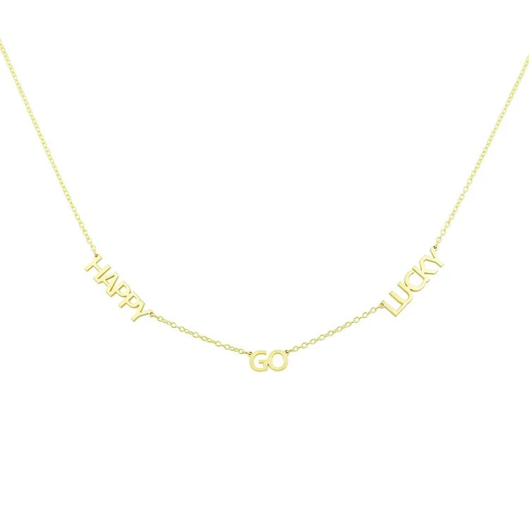 Custom Name or Mantra Necklace | The Sis Kiss