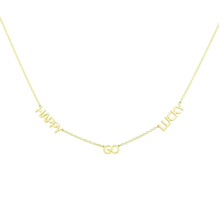 Custom Name or Mantra Necklace | The Sis Kiss