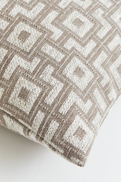 Jacquard-weave Cushion Cover - Brown/patterned - Home All | H&M US | H&M (US + CA)