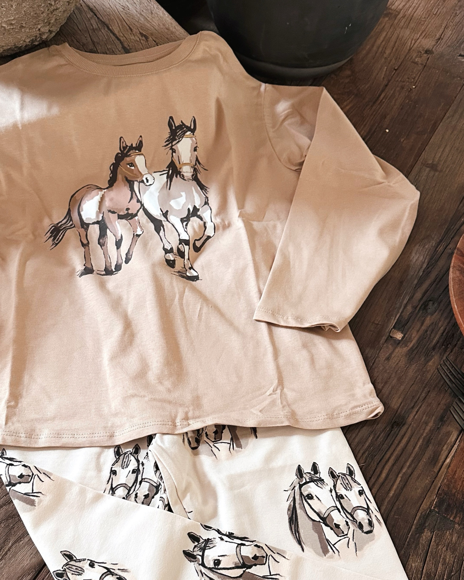 Horse leggings and long sleeve t shirt for toddler and girls 🐴 Perfect for the Fall 🍂 #horses #horse #h&m

#LTKFamily #LTKKids #LTKSeasonal