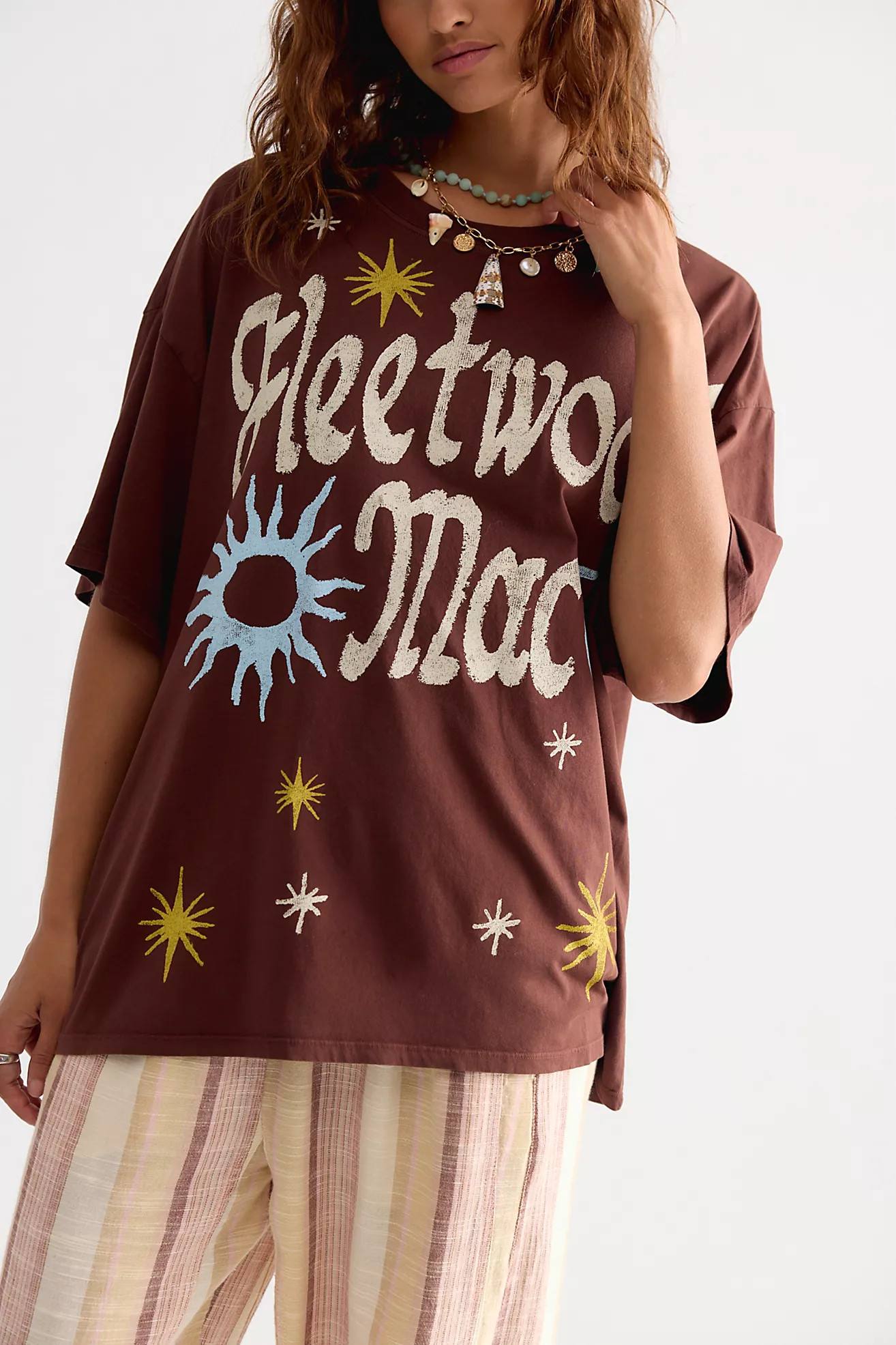Daydreamer Fleetwood Mac Doodles Oversized Tee | Free People (Global - UK&FR Excluded)