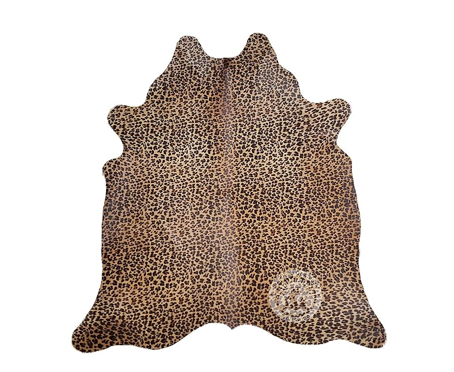 Sunshine Cowhides 100% Genuine Jaguar Print Cowhide Rug - Modern Style Animal Skin Rug & Floor Ca... | Amazon (US)