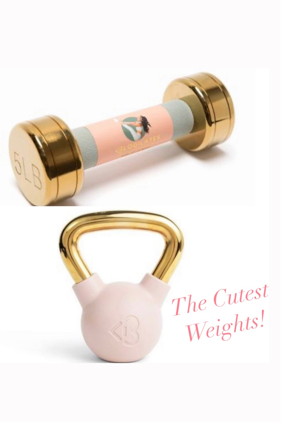 The cutest pink dumbbells and kettle bell.  Fitness, workout

#LTKunder50 #LTKSeasonal #LTKfit