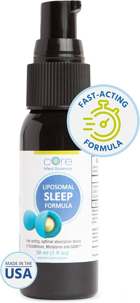Liposomal Oral Sleep Spray Formula by Core Med Science, 1 Fl Oz - Melatonin Spray for Sleep & Rel... | Amazon (US)