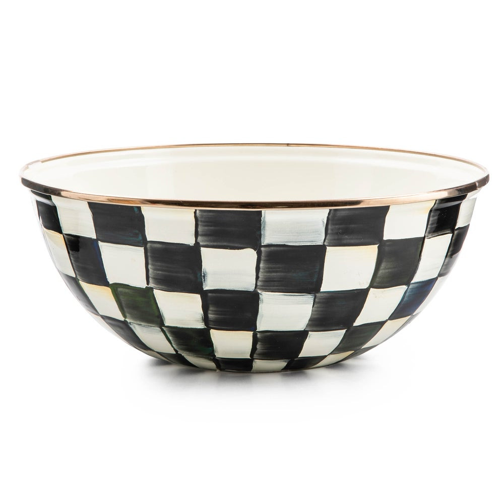 Courtly Check Enamel Everyday Bowl | MacKenzie-Childs