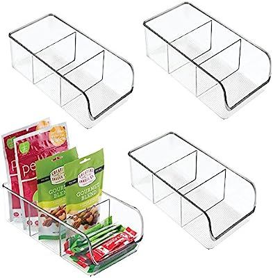 mDesign Plastic Food Packet Kitchen Storage Organizer Bin Caddy - Holds Spice Pouches, Dressing M... | Amazon (US)