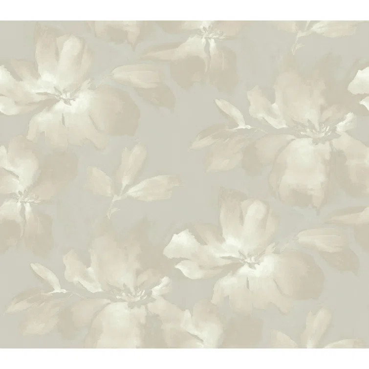 Candice Olson Midnight Blooms 27' L x 27" W Wallpaper Roll | Wayfair Professional
