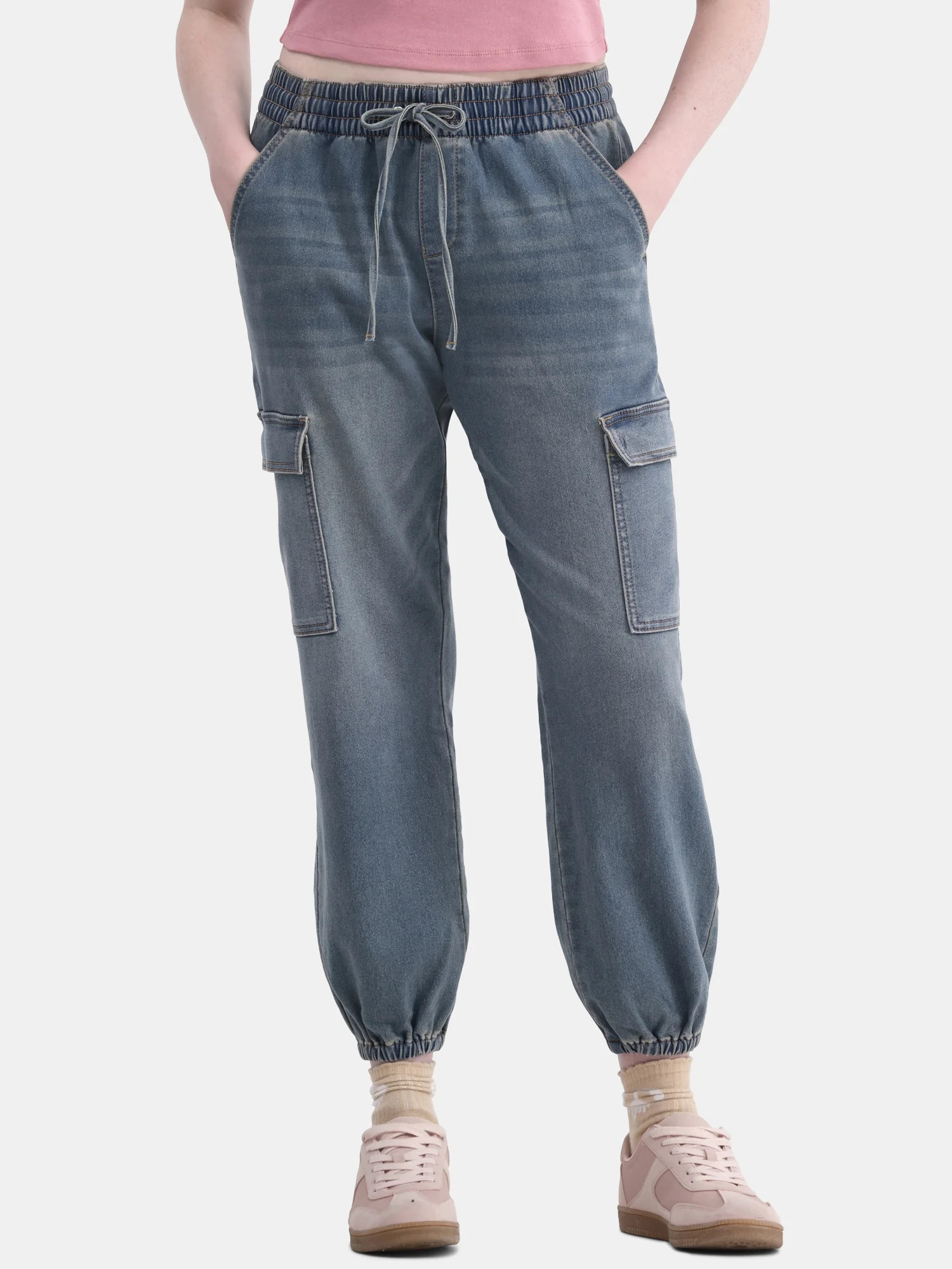 No Boundaries Utility Cargo Joggers, 27.5” Inseam, Women's and Women's Plus - Walmart.com | Walmart (US)