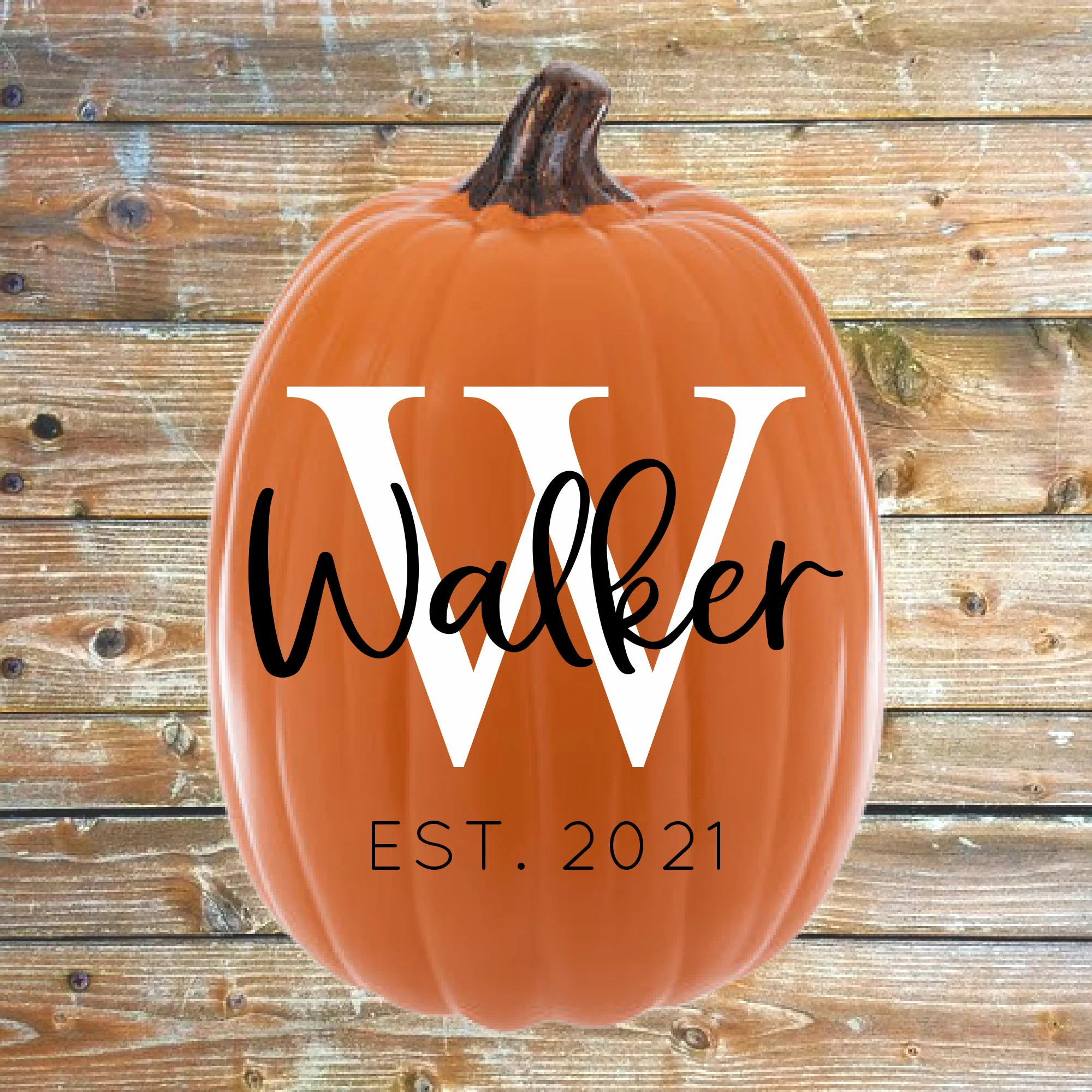 Pumpkin decal | Pumpkin decor | Pumpkin stickers | Pumpkin monogram decal | Fall Decal | Fall Por... | Etsy (US)