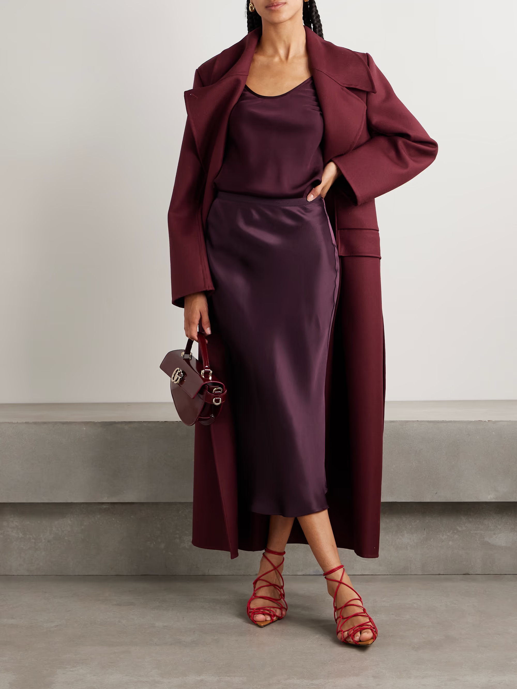 Bar silk midi skirt | NET-A-PORTER APAC