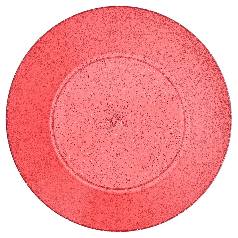 Glitter Serving Bowl, Red, Patriotic by Way To Celebrate - Walmart.com | Walmart (US)