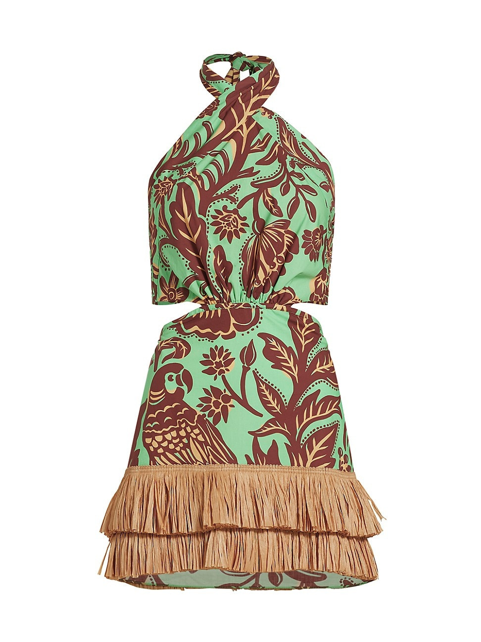 Women's Summery Mindset Halter Mini Dress - Green - Size 10 | Saks Fifth Avenue