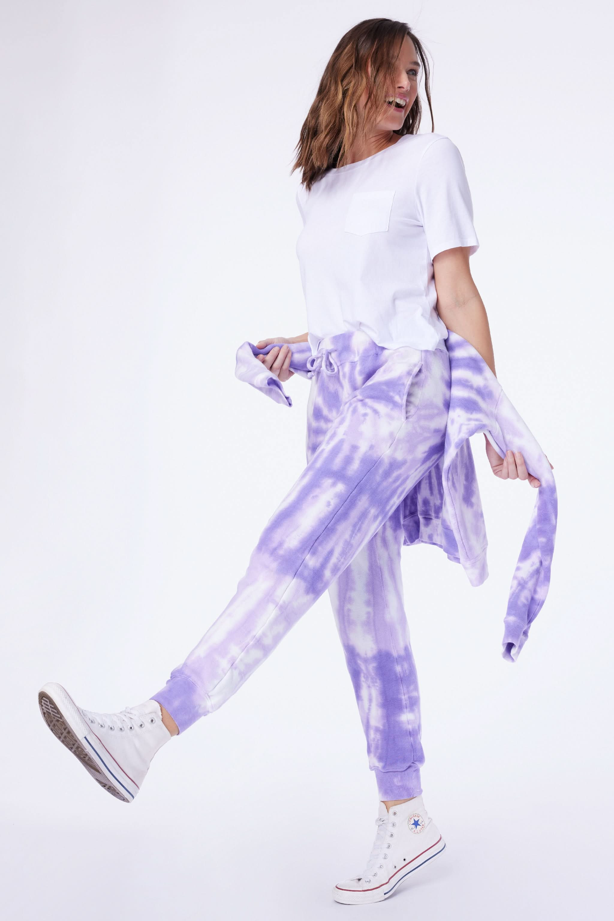 Hearts Tie Dye Sweatpants | Roller Rabbit