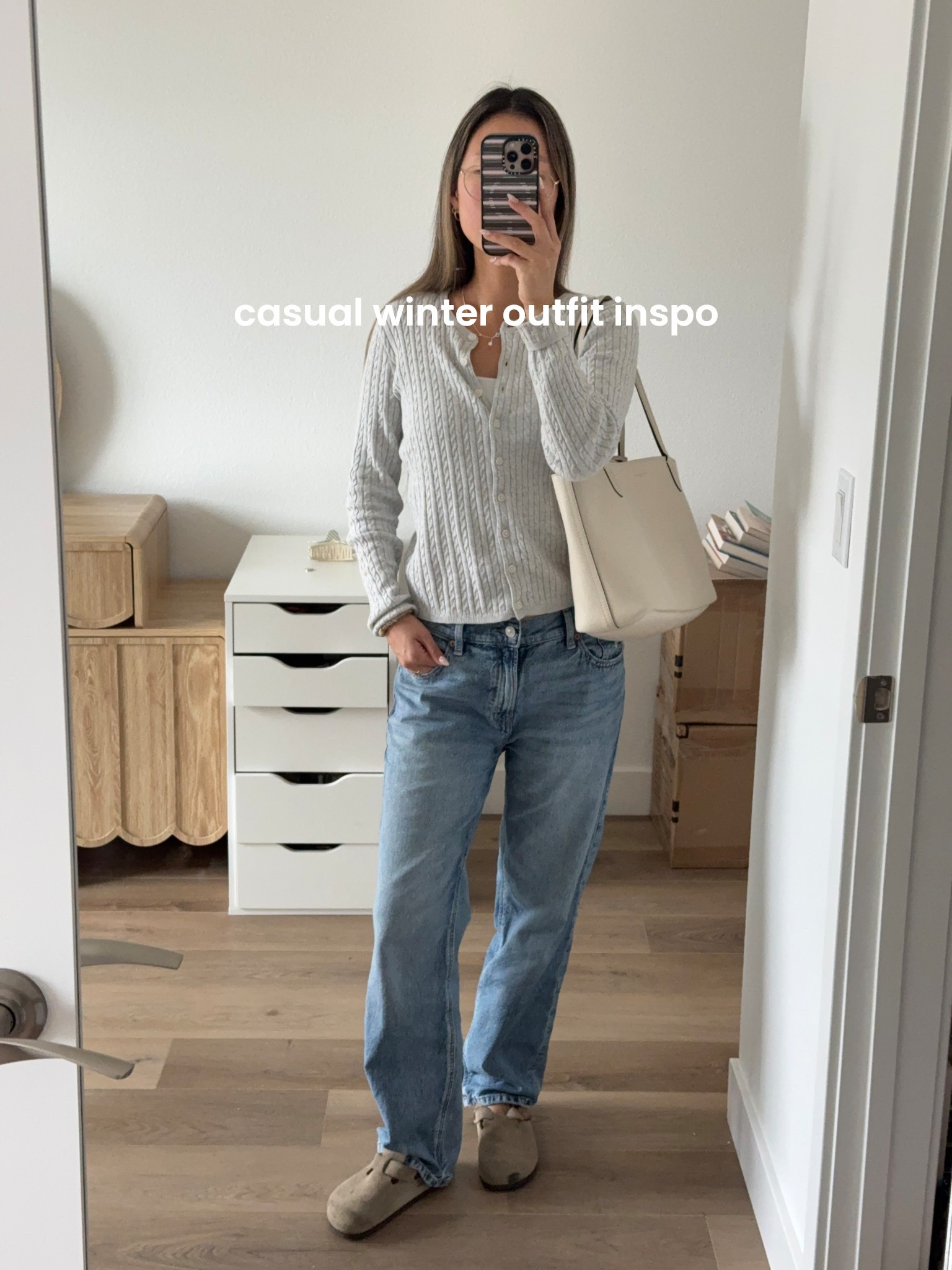 winter outfit inspo for an everyday casual look, running errands! 

the jeans do run big, i’d size down one! 

winter outfit, winter outfit inspo, everyday winter outfit, running errands outfit, casual winter outfit, baggy straight jeans, low rise jeans, birkenstock outfit, styling birkenstock f

#LTKFindsUnder100 #LTKPetite #LTKStyleTip