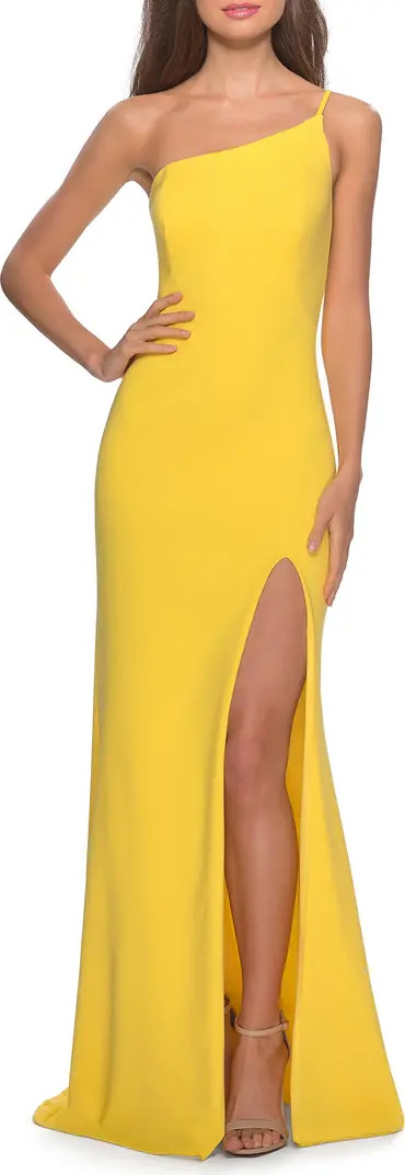 One-Shoulder Jersey Gown | Nordstrom