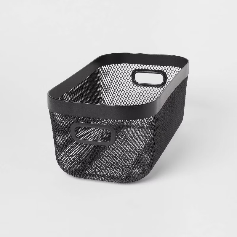 Metal Mesh Media Bin Black - Brightroom™ | Target