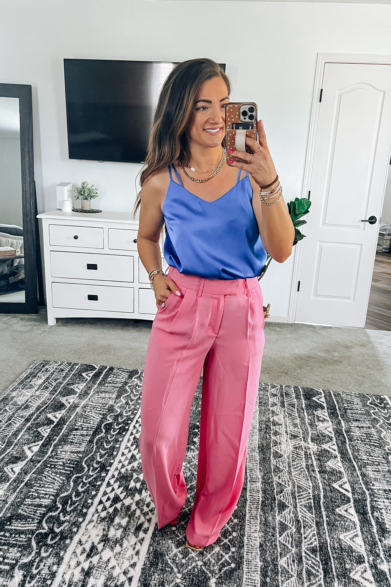 Loving these trouser pants from target!! In my true size. Taller girl friendly! Strappy sandals currently 20% off and tts.

#LTKsalealert #LTKstyletip #LTKSeasonal