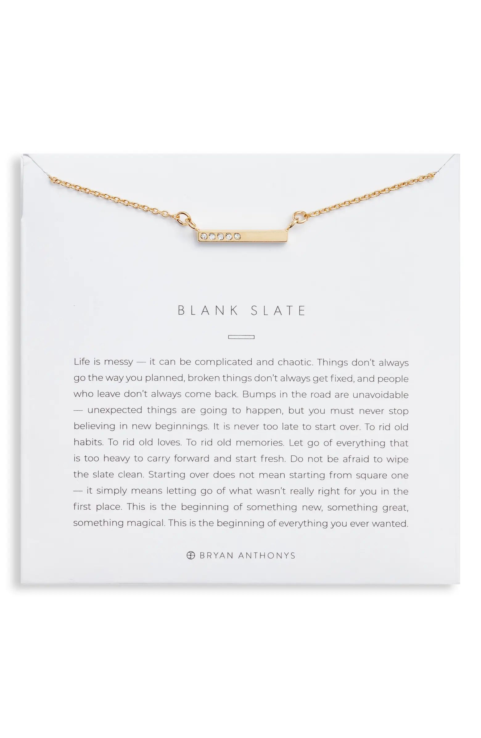 Bryan Anthonys Blank Slate Necklace | Nordstrom | Nordstrom