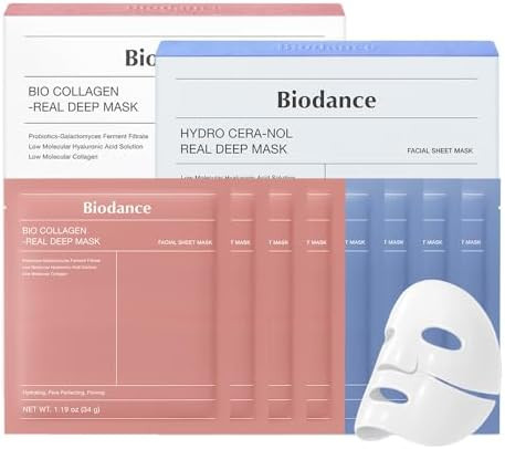 BIODANCE Best Mask Duo: Bio-Collagen & Ceramide Panthenol Real Deep Mask Set, Firming, Hydrating,... | Amazon (US)